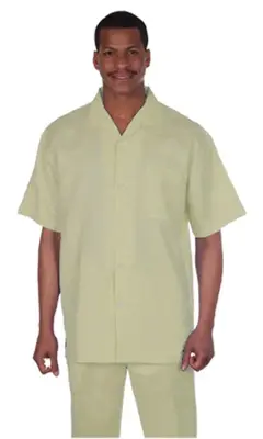 Mens Walking Suits Casual Two Piece Sets Summer Short Sleeve Shirt & Pants Casual Two Piece Mens Walking Outfit For Sale Pant...