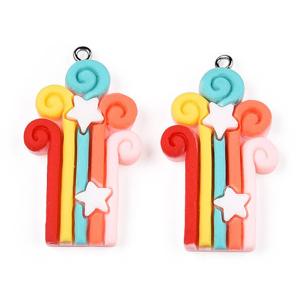 Opaque Resin Pendants