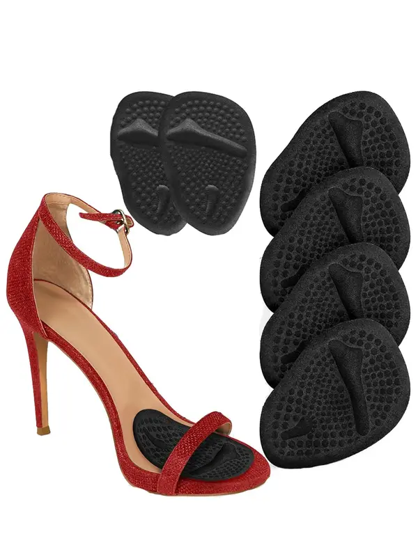 Women's Anti-slip High Heel Insoles, 3 Pairs Reusable Metatarsal Pads Ball Of Foot Cushions, Non-slip High Heel Cushion Insol...