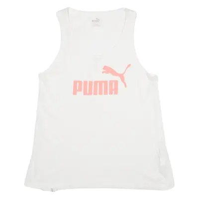 PUMA Womens Vest White Sleeveless UK 16
