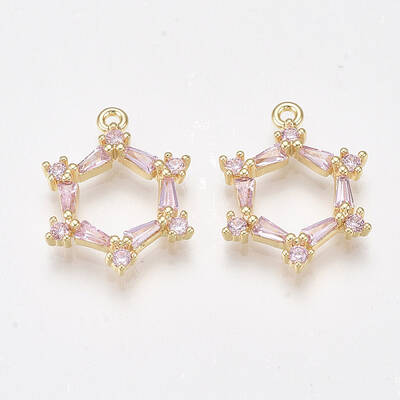 Brass Cubic Zirconia Pendants