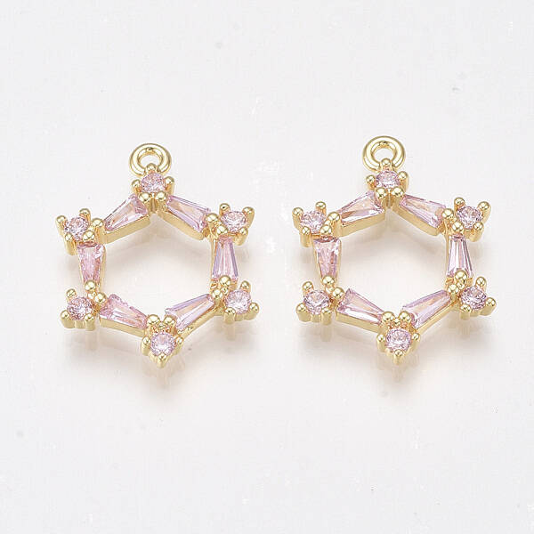 Brass Cubic Zirconia Pendants