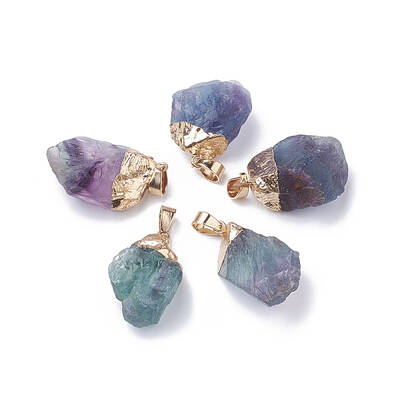 Natural Fluorite Pendants