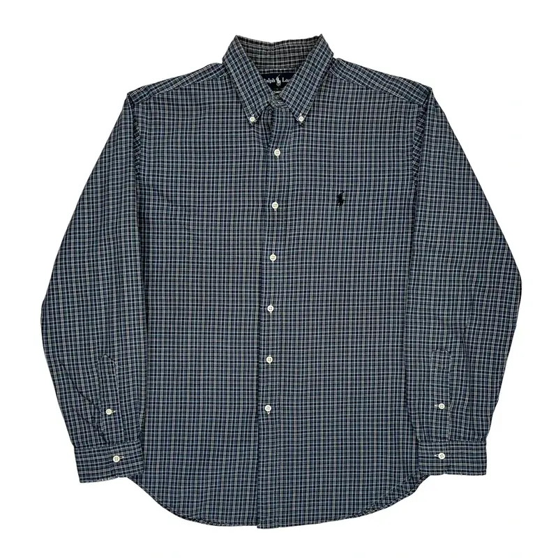 Ralph Lauren Checked Shirt - Large Blue Cotton | Size: large