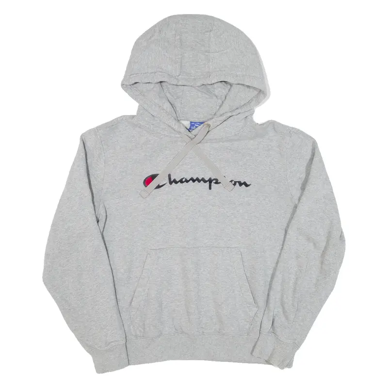 CHAMPION Mens Grey Hoodie S