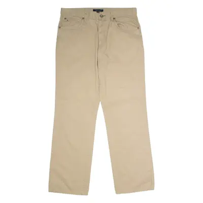 TOMMY HILFIGER Chino Mens Trousers Beige Regular Straight W36 L34