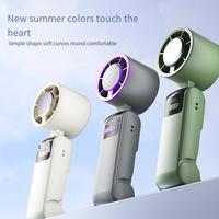 Father's Day Gift ZARIMI Multifunctional Portable Handheld Turbine Cooling Fan - 5-speed Wind Power Battery Powered, Fast Coo...