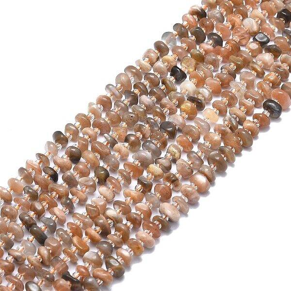 Natural Multi-Moonstone Beads Strands