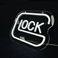 Lock Design Neon Sign,USB Powered EDNeon Light, LED Neon Sign Night Light forHome Restaurant Bedroom Decor
