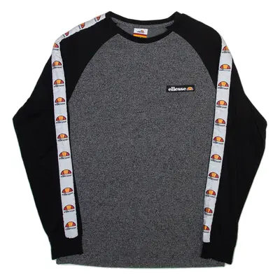 ELLESSE Mens T-Shirt Grey Long Sleeve S