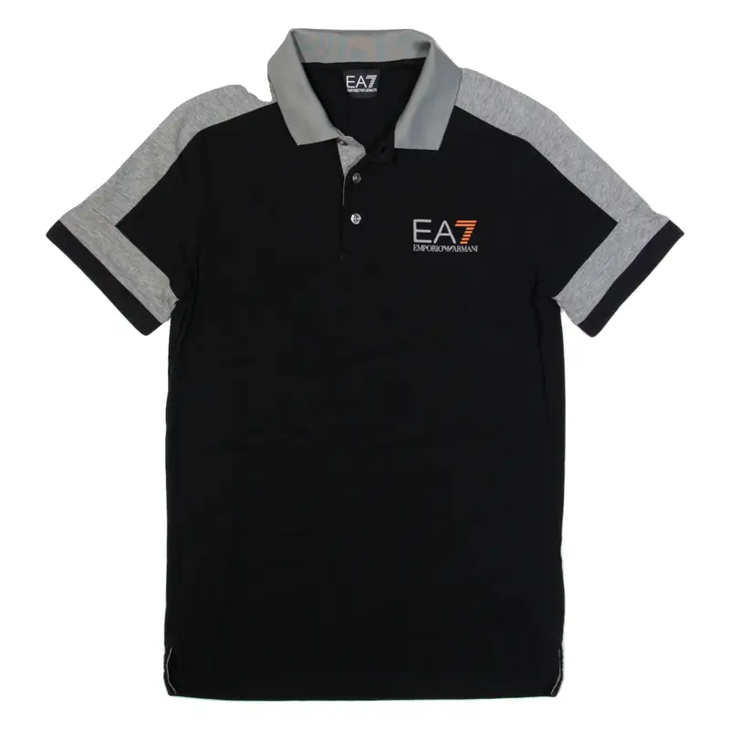 EMPORIO ARMANI Mens Polo Shirt Black S