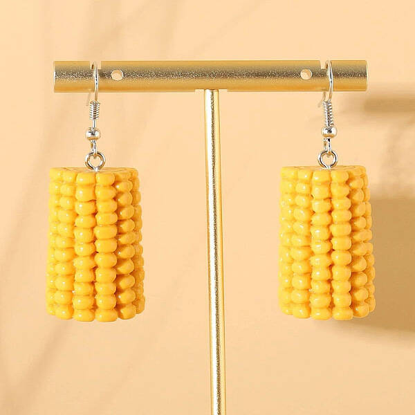 Alloy Food Model Dangle Earrings