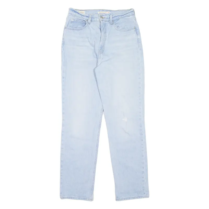 LEVI'S 70's High BIG E Womens Jeans Blue Slim Straight Stone Wash W28 L29