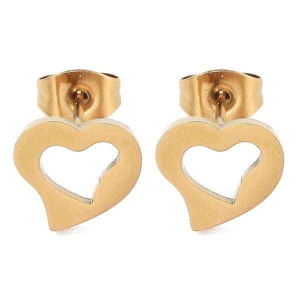 PVD Vacuum Plating 304 Stainless Steel Stud Earrings for Women