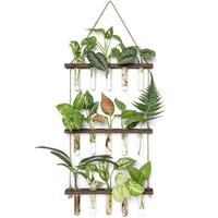 3 Tiered Hanging Plant Propagation for Room Decor, 1pc Hydroponic Vase, Home Decor Products Plant Terrarium for Living Room, ...