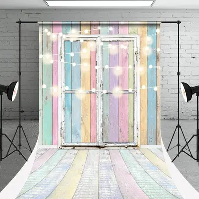 Test Candy Wooden Door Light Photography Sweep Backdrop - Aperturee