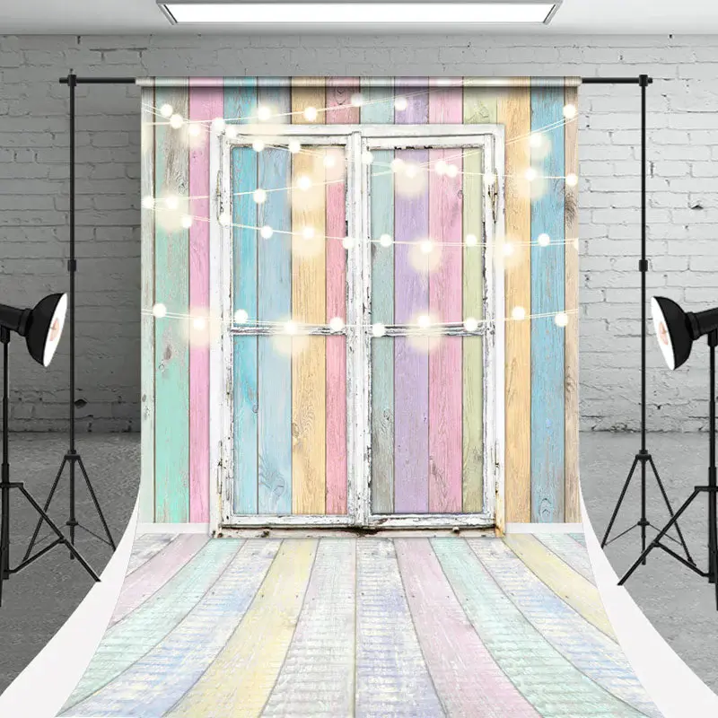 Test Candy Wooden Door Light Photography Sweep Backdrop - Aperturee