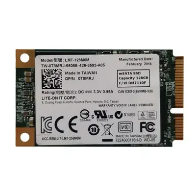 T8MRJ Dell 128GB Multi-Level Cell SATA 6Gb/s mSATA 1.8-Inch Solid State Drive