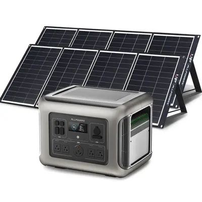 ALLPOWERS 2500W Solar Generator (R2500 + SP035 200W Solar Panel) R2500+2PCS SP035 200W Solar Panel