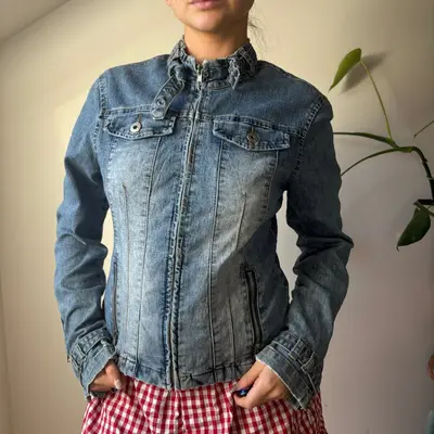 Unbranded Denim Jacket - Medium Blue Cotton