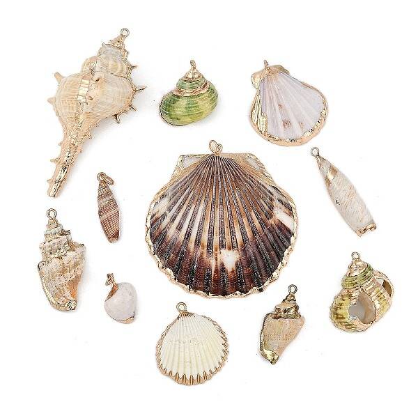 Natural Mixed Shell Pendants