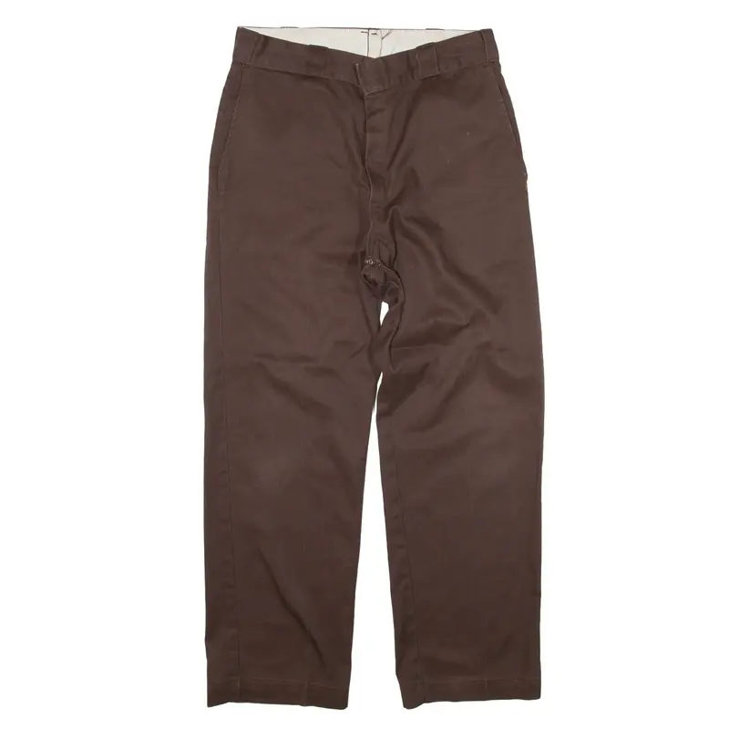 DICKIES Workwear Trousers Brown Regular Straight Mens W30 L28