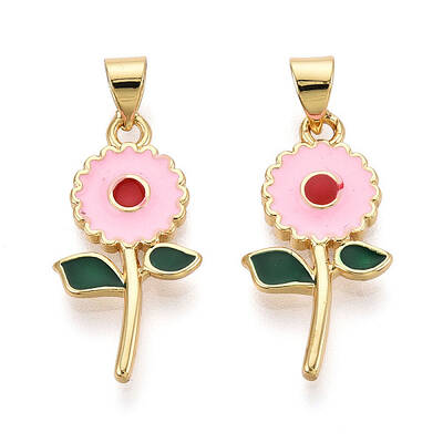 Brass Enamel Pendants