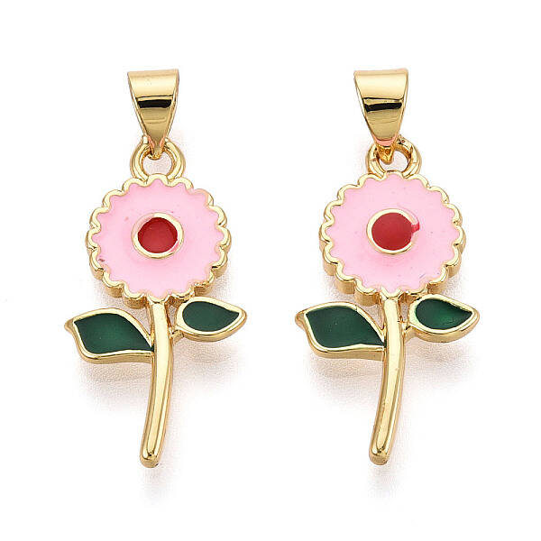 Brass Enamel Pendants