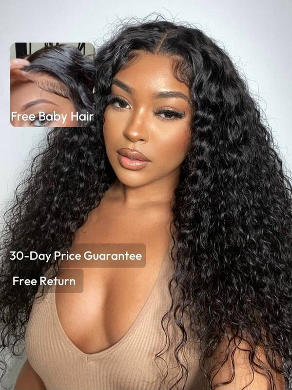 7x5 Bye-Bye Knots™ Wig Quick Glueless & HD Lace Wet & Wavy Water Wave Invisible Knots Wig With Free Baby Hair Service