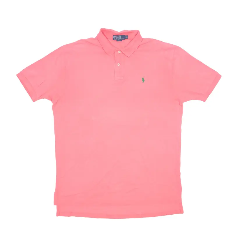 POLO RALPH LAUREN Polo Shirt Pink Short Sleeve Mens XL