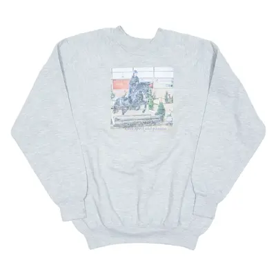 RUSSELL ATHLETIC Love Sport And Passion Womens Sweatshirt Grey M
