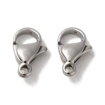 Tarnish Resistant 304 Stainless Steel Lobster Claw Clasps