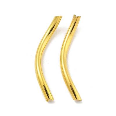 Brass Twist Tube Beads