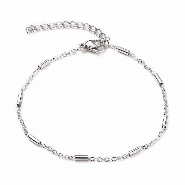 Tarnish Resistant 304 Stainless Steel Cable Chain Bracelets