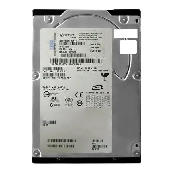 17R6325 IBM 300GB Ultra-320 SCSI 10000 3.5-inch Hard Drive