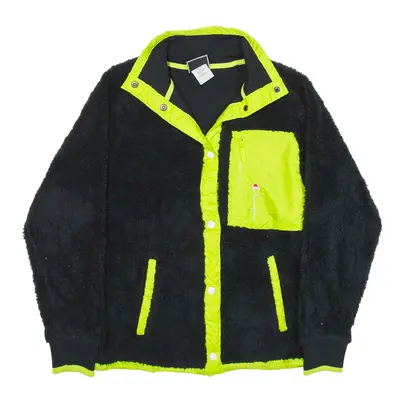 CHAMPION Fleece Jacket Black Womens XS