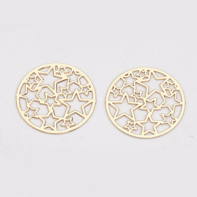 Brass Filigree Joiners Links