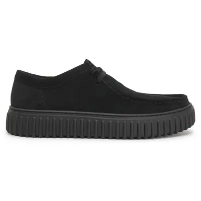 Clarks Torhill Lo Suede Men's Lace Up Shoes - Black - Size:US 13 Men