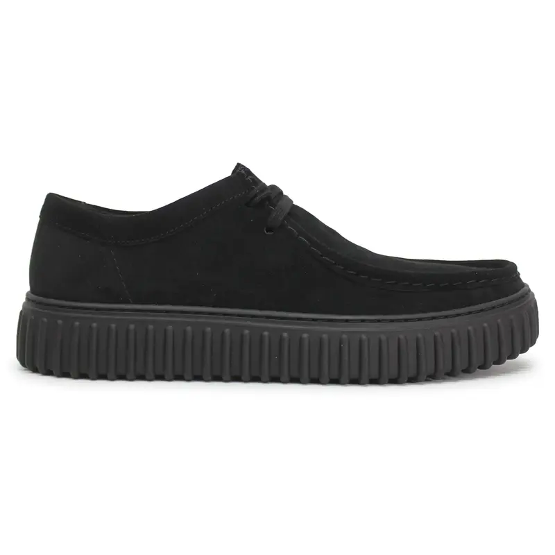 Clarks Torhill Lo Suede Men's Lace Up Shoes - Black - Size:US 13 Men