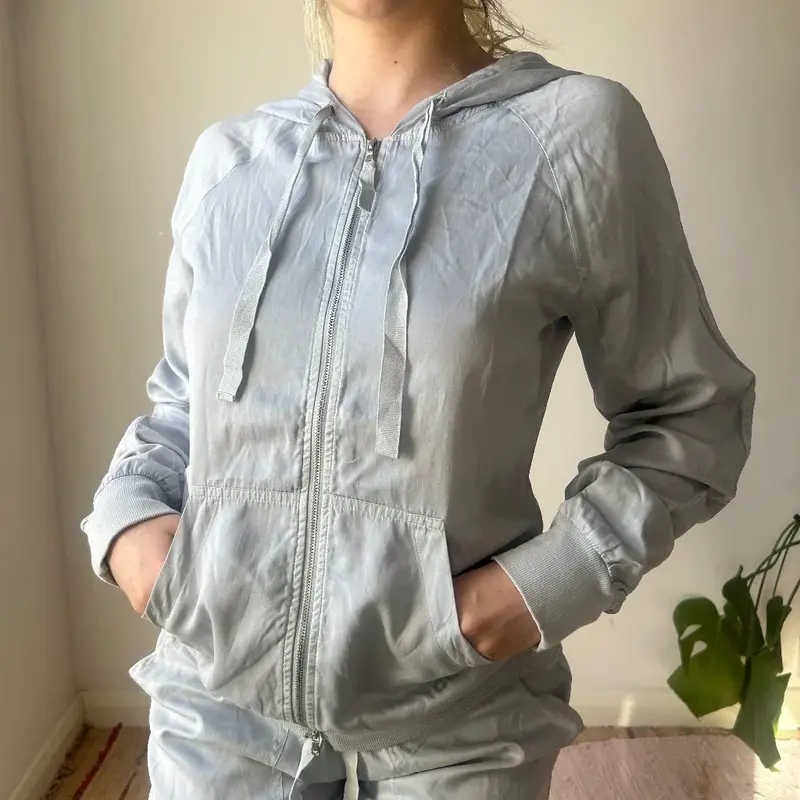 Danza Co-Ord - Small Blue Silk Blend