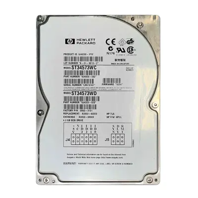 9J4003-503 Seagate 4.55GB Ultra WIDE SCSI 7200 3.5-inch 512KB Hard Drive
