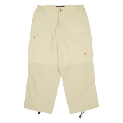 FJALLRAVEN Mens Pedal Pushers Shorts Beige S W28