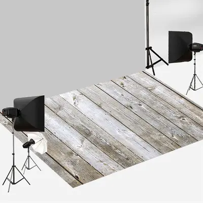 Aperturee Classic Burlywood Color Timber Wood Floor Backdrop | Photography Floor Drops | Newborn Photography Flooring | Floor...