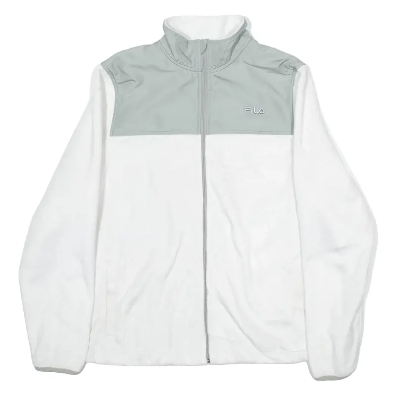 FILA Womens Fleece Jacket White L