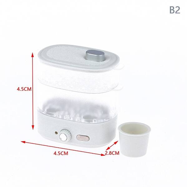 1:12 Dollhouse Miniature Microwave Steamer Bread Cabinet