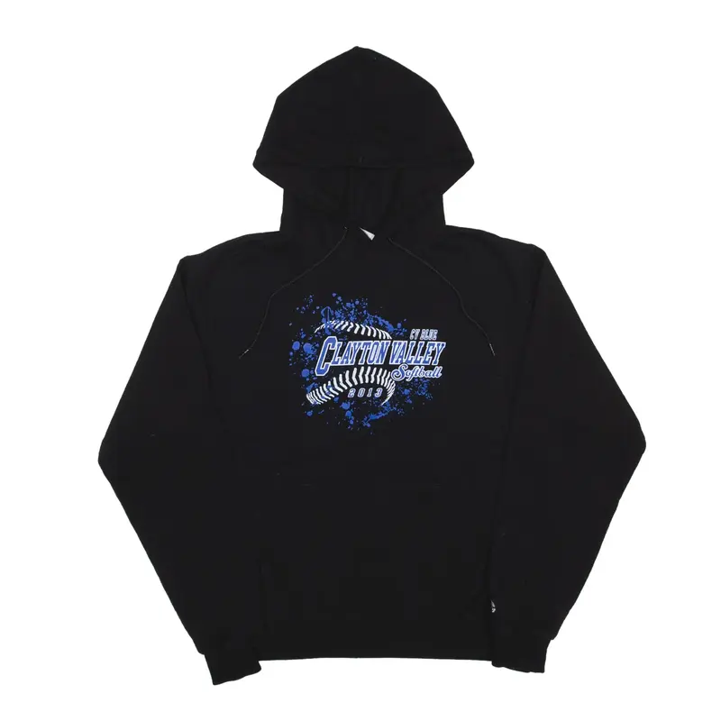CHAMPION Clayton Valley Softball USA Hoodie Black Pullover Mens M