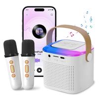 Karaoke Machine for Kids Adults,Portable Bluetooth Speaker with 2 Wireless Microphones,Toys Christmas Halloween Birthday Gift...