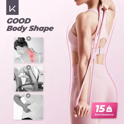 KEEP Resistance Bands, Figure 8 Exercise Bands for Women Men, 8 Shaped Resistance Bands for Arms, Chest Expander, Yoga Gym Fi...