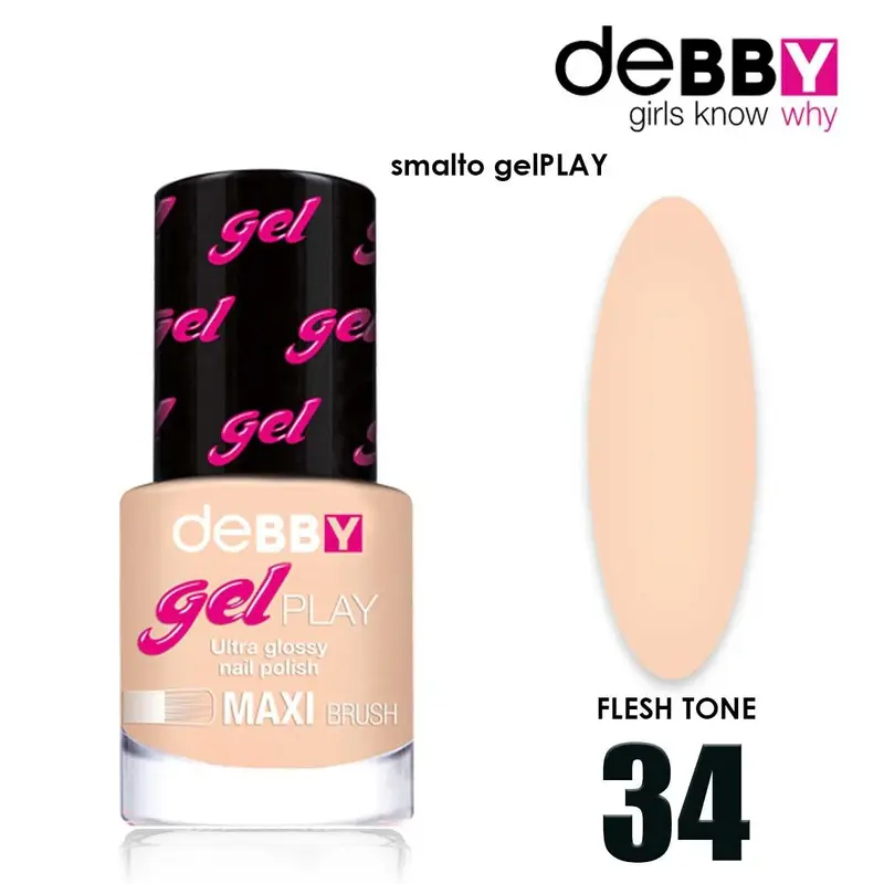 Debby Play 34 FLESH TONE gel polish