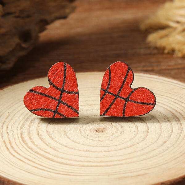 Wooden Stud Earrings
